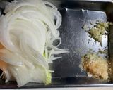簡単夕食お弁当★玉ねぎと豚こまの生姜焼き作り方1写真