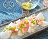 うす切り大根とかにかまの枝豆オイルがけ♪作り方4写真
