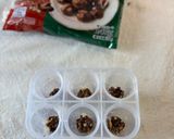 ピーナッツチョコ入り✨カフェラテアイス作り方4写真