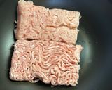 鶏そぼろ丼（エノキ、高山豆腐入）作り方2写真