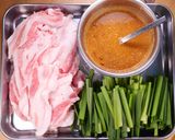 豚バラもやしの濃厚担々ごまだれ炒め🤩🍚作り方1写真