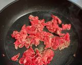 牛肉と舞茸の松茸の味お吸い物炒め☆作り方1写真