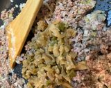 牛ひき肉とザーサイ のそぼろ丼!作り方3写真