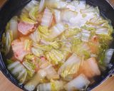 白菜とベーコンの和風コンソメ春雨スープ作り方5写真