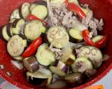 なすと豚肉のナポリタン風♪作り方4写真