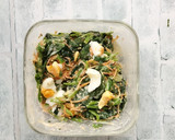 鍋不要☆ほうれん草とゆで卵の甘酒味噌作り方9写真