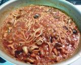 なすと舞茸のトマト味噌スパグラタン作り方5写真