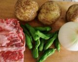 シシトウ入りの、夏美味しい冷やし肉じゃが作り方1写真