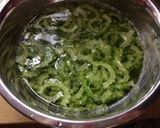ゴーヤのにんにく醤油ツナ卵とじ作り方1写真