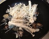 エノキでかさ増し　ボンゴレ蕎麦作り方8写真