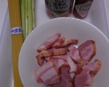 アスパラとベーコンの冷製パスタ作り方1写真