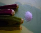 オクラをマヨネーズで和えたん　京都カフェ作り方3写真