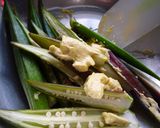 オクラをマヨネーズで和えたん　京都カフェ作り方6写真