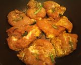 鶏もも肉のローズマリーカレー風味作り方3写真