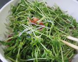 豆苗&ウインナー&糸コンマーガリン醤油味作り方5写真