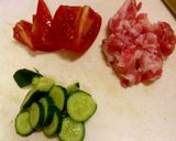 夏野菜の卵焼き作り方1写真