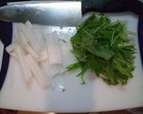 オリーブ　de　水菜　～塩麹あえ作り方2写真
