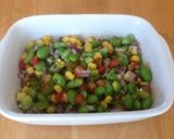 夏らしい♪色鮮やかなヘルシー枝豆サラダ作り方3写真