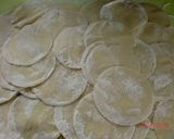 餃子の皮で青紫蘇（大葉）のワンタン作り方1写真