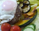 焼肉のたれdeロコモコ風ハンバーグ♪作り方9写真