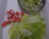 ピリ辛・玉子、レタスの焼き飯作り方2写真