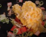 ピリ辛・玉子、レタスの焼き飯作り方7写真