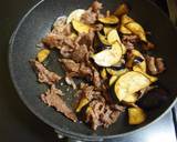 ごま油が香ばしい！ナスと牛肉の和風炒め作り方4写真