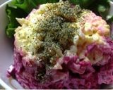 毛皮(ビーツ)を着たニシンのサラダ作り方4写真