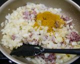 簡単！スプーンハンバーグ　ポテトチーズ作り方3写真