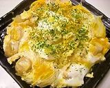 ヘルシーお麩の卵とじ～親子丼風作り方4写真