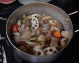 だし汁から作る美味しい炒り鶏（筑前煮）作り方14写真