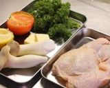 鶏肉の白ワイン蒸し~レモン風味。作り方1写真