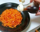 人参だけで旨い！ゴマ油炒め☆ポン酢がけ作り方3写真