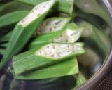 オクラとホタテのだし醤油煮作り方2写真