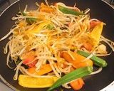 オクラとカラーピーマンのカレー炒め作り方3写真