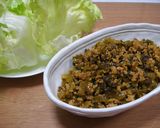 豚ひき肉と高菜炒めのレタス包☆作り方4写真