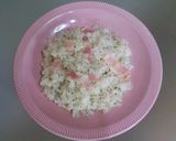 簡単時短ランチ＊チーズハンバーグライス作り方3写真