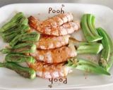 シシトウとオクラの焼肉のたれグリル焼き作り方3写真