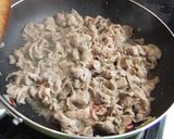 モロヘイヤと豚肉の塩麹炒め作り方3写真