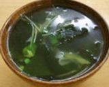 長ネギとワカメのスープ作り方10写真