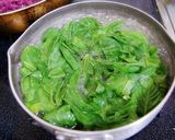 ふわトロ~♪モロヘイヤの青じそドレ和え作り方1写真
