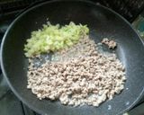 なすとセロリのそぼろあんかけ作り方3写真