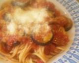 茄子と豚肉のトマトソースパスタ作り方6写真