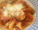 茄子と豚肉のトマトソースパスタ作り方6写真