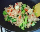 蟹たっぷり♪餡掛けチャーハン作り方5写真