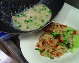 蟹たっぷり♪餡掛けチャーハン作り方8写真