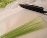 セロリの生ハム漬け。作り方1写真
