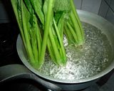 小松菜（青菜）のおひたし　京都カフェ作り方2写真