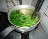 小松菜（青菜）のおひたし　京都カフェ作り方4写真