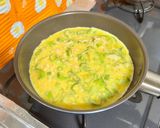 ささみネギ卵とじもずく蕎麦作り方3写真